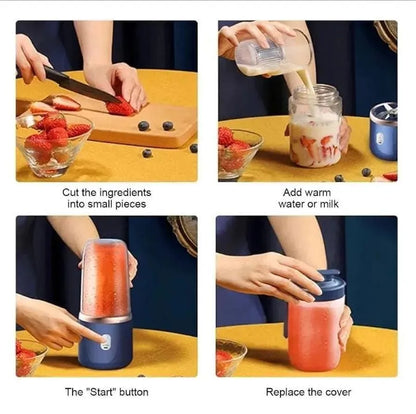 Portable Rechargeable Juicer Blender – Mini Electric Juicer for Home & Office Pakistan