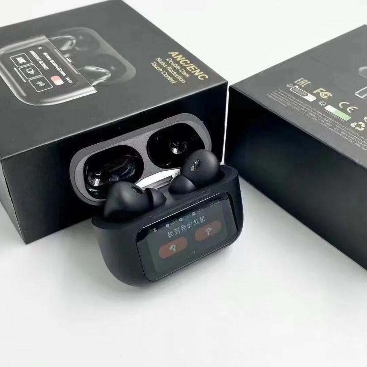 Black Airpods with ANC & Fast Charging – Bluetooth 5.3 Wireless Earbuds Pakistan