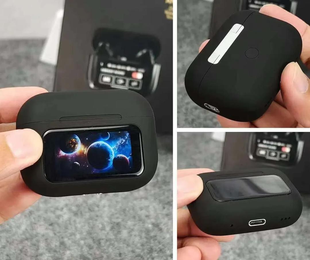 Black Airpods with ANC & Fast Charging – Bluetooth 5.3 Wireless Earbuds Pakistan
