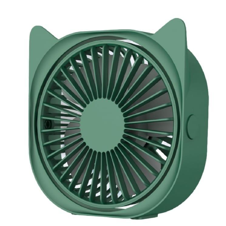 Mini Cat Ear USB Rechargeable Desk Fan – 360° Portable Cooling Fan Blue Pakistan