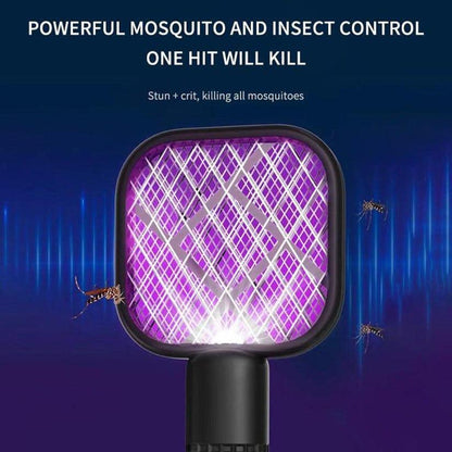 USB Rechargeable Mosquito Racket with LED Light – Electric Bug Zapper Safe Home Use Pakistan