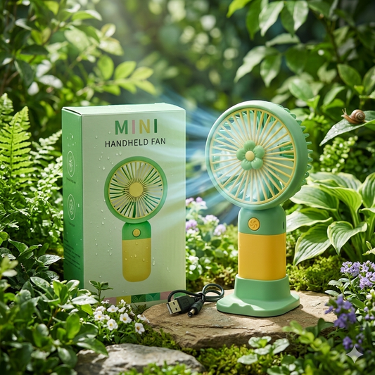 Portable Rechargeable Mini Fan – USB Handheld Cooling Fan