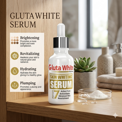 Original Gluta White Skin Whitening Serum 30ml – Brightening & Even Tone Face Serum