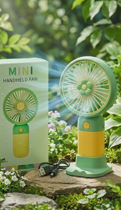 Portable Rechargeable Mini Fan – USB Handheld Cooling Fan